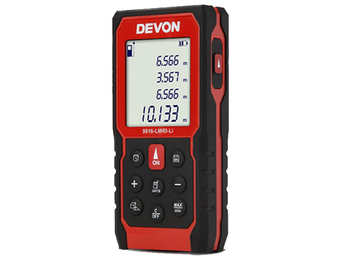 Tổng quan Máy đo khoảng cách laser 80m Devon 9818-LM80-Li