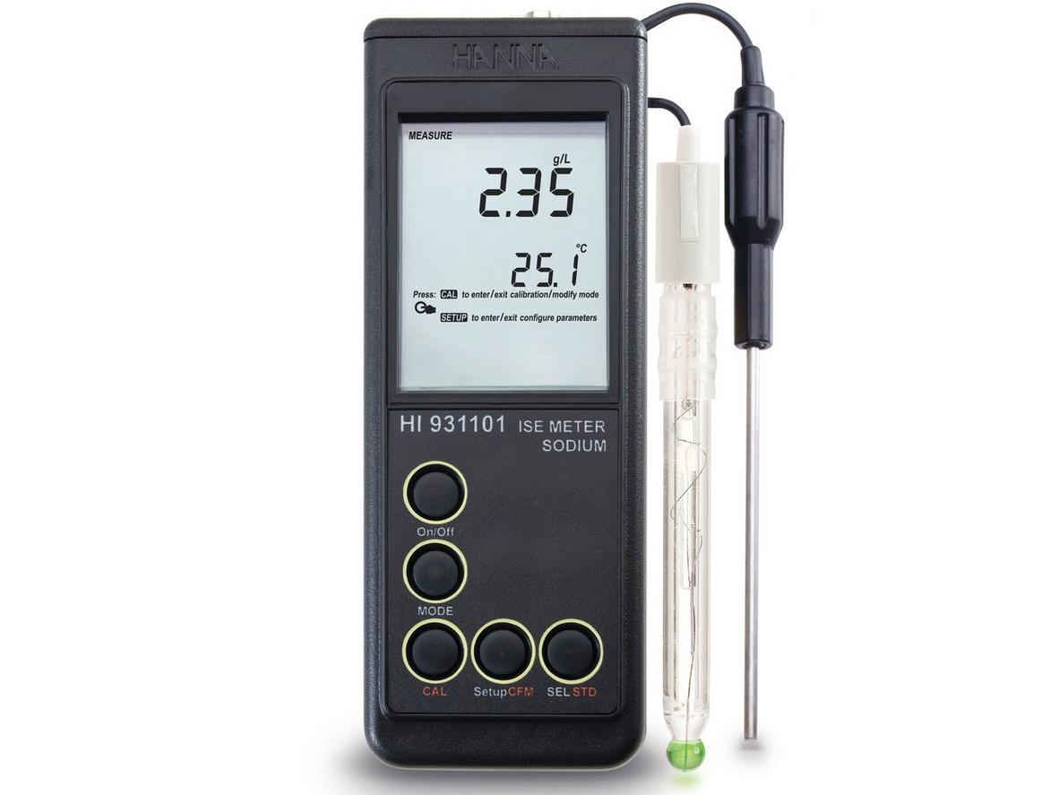 Tổng quan Máy đo nồng độ Natri (Na) cầm tay Hanna HI931101