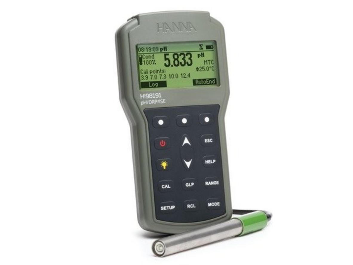 Tổng quan Máy đo pH, ORP, ISE, nhiệt độ chống thấm nước HI98191