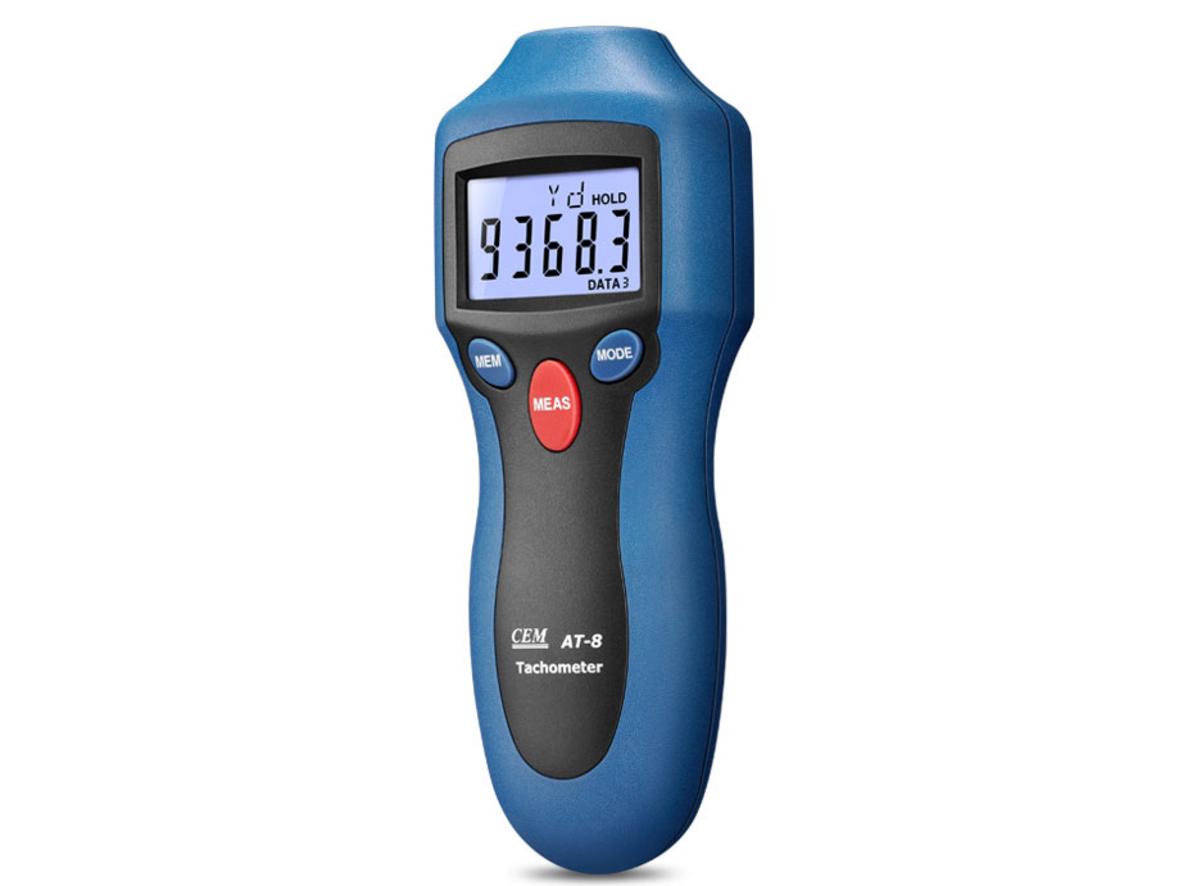 Tổng quan Máy đo tốc độ vòng quay tiếp xúc / không tiếp xúc CEM AT-8 (2 - 99.999 RPM)