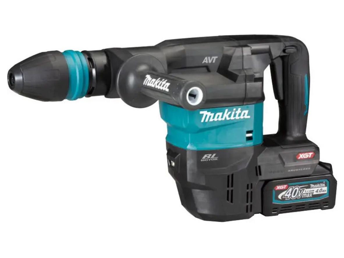 Tổng quan Máy đục bê tông dùng pin Makita HM001GM202 (chuôi gài SDS-MAX/AWS/BL, 40V MAX, 2 pin + 1 sạc)