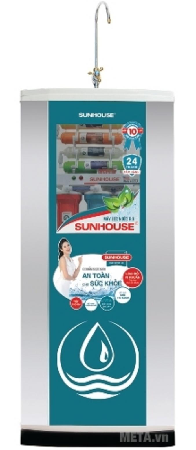 Tổng quan Máy lọc nước R.O 10 lõi Sunhouse SHR88310K