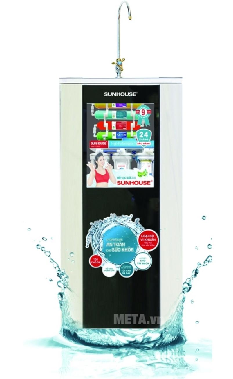 Tổng quan Máy lọc nước R.O 8 lõi Sunhouse SHR8538K