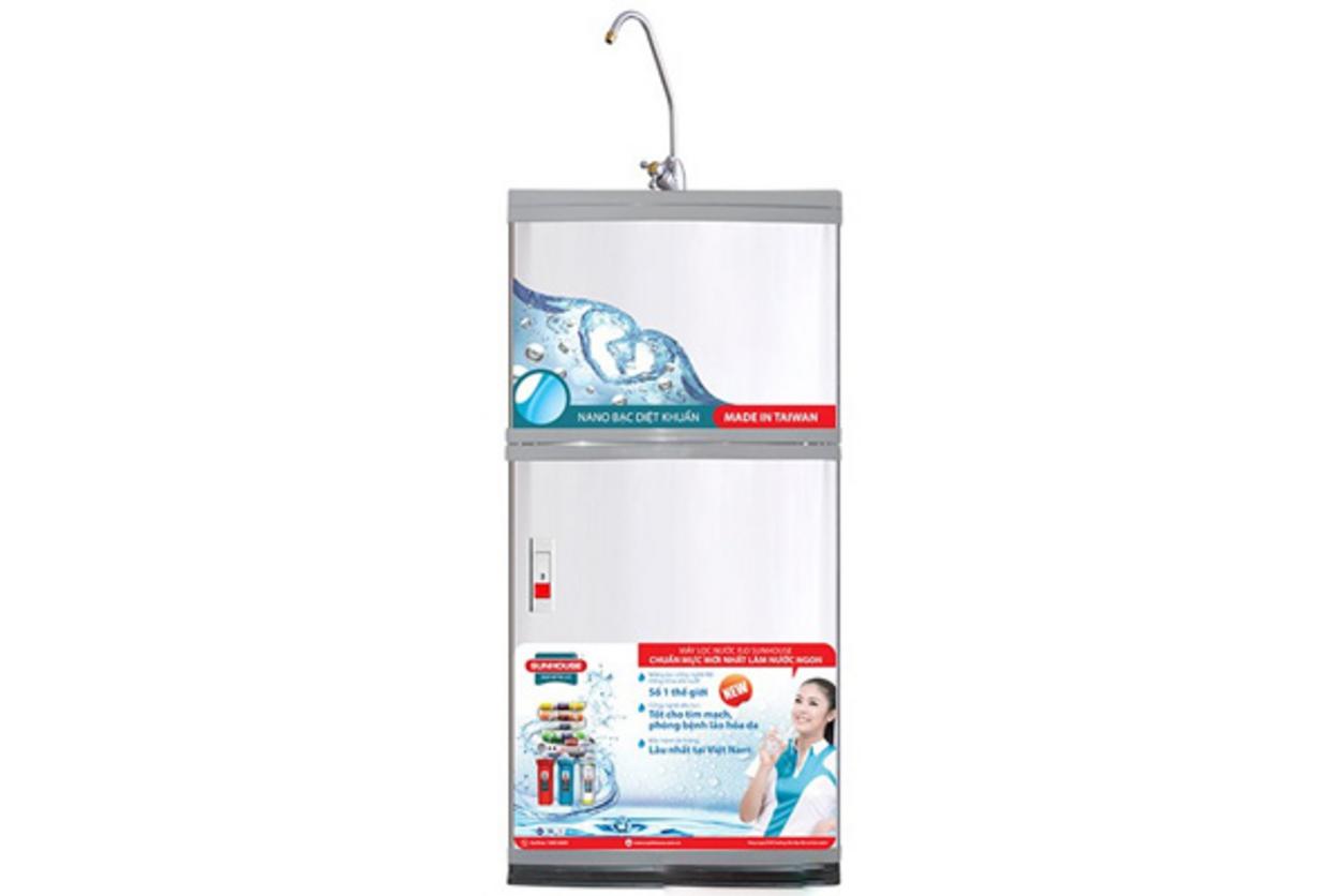 Tổng quan Máy lọc nước R.O 8 lõi Sunhouse SHR8828B (2 cánh)
