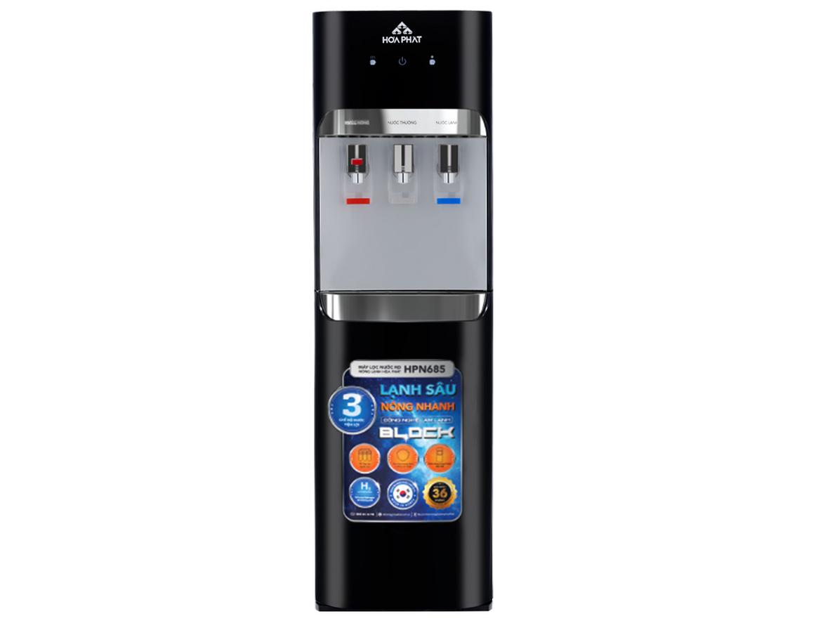 Tổng quan Máy lọc nước RO nóng lạnh Hòa Phát HPN685 10 lõi