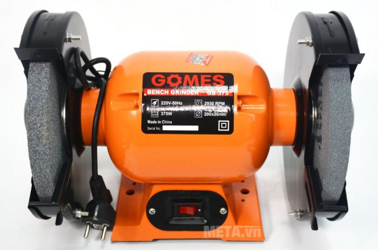 Tổng quan Máy mài 2 đá Gomes GB-375
