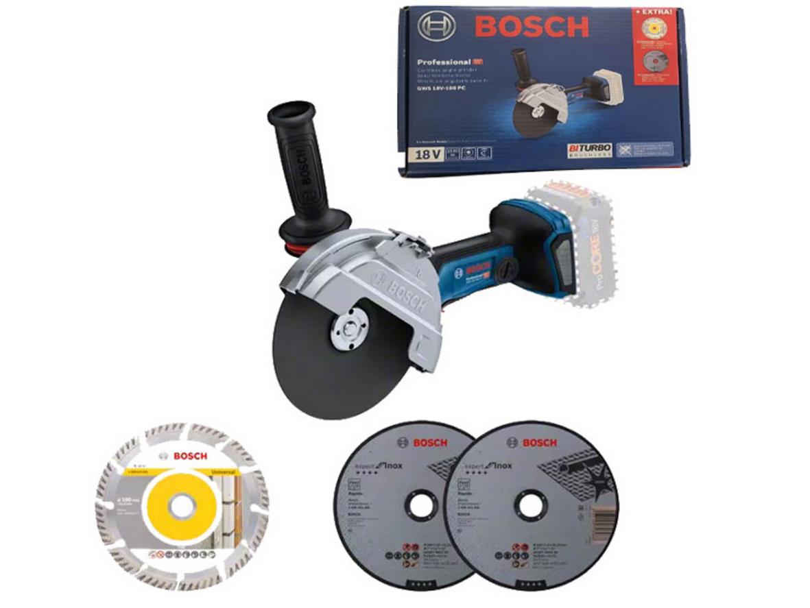 Tổng quan Máy mài góc Bosch GWS 18V-180 PC solo (chưa pin, sạc) 06019H6E01