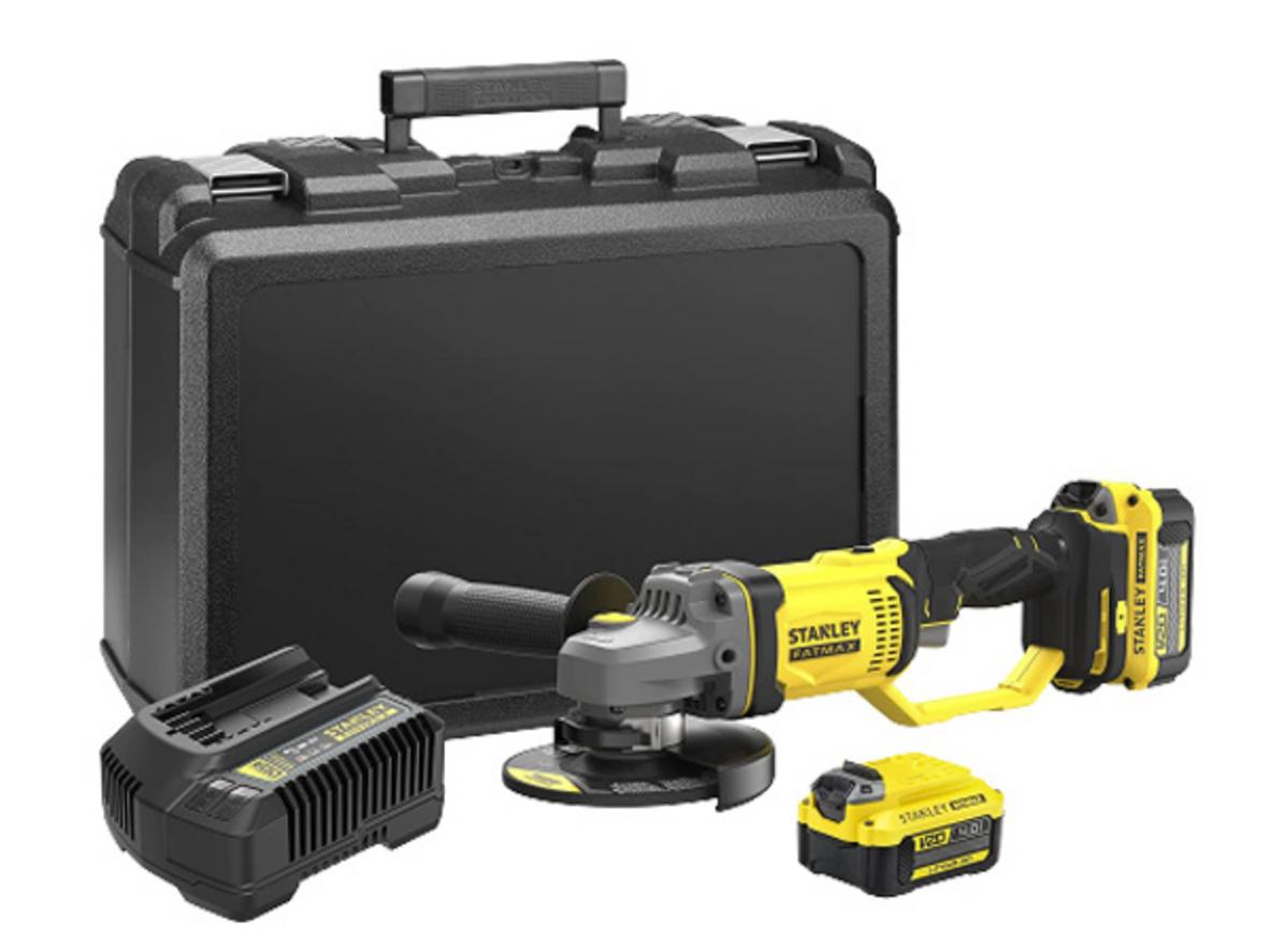 Tổng quan Máy mài góc dùng pin 20V Stanley SCG400M2K-B1