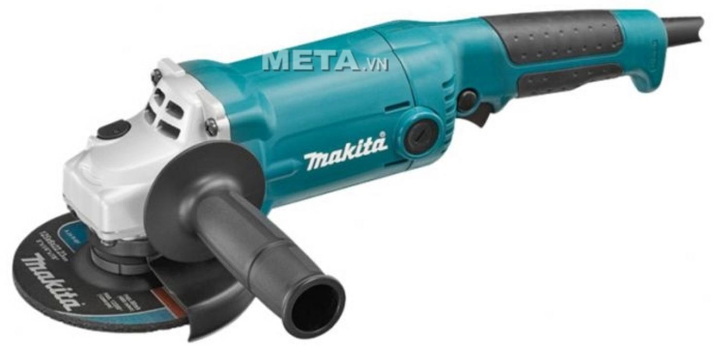 Công suất 1.050W và đá 150mm giúp mài cắt nhanh, gọn hơn.