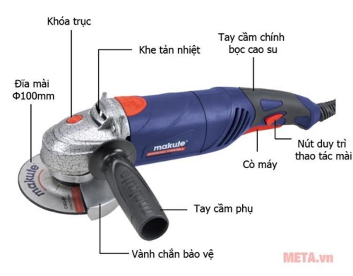 Tổng quan Máy mài góc Makute AG007 115mm