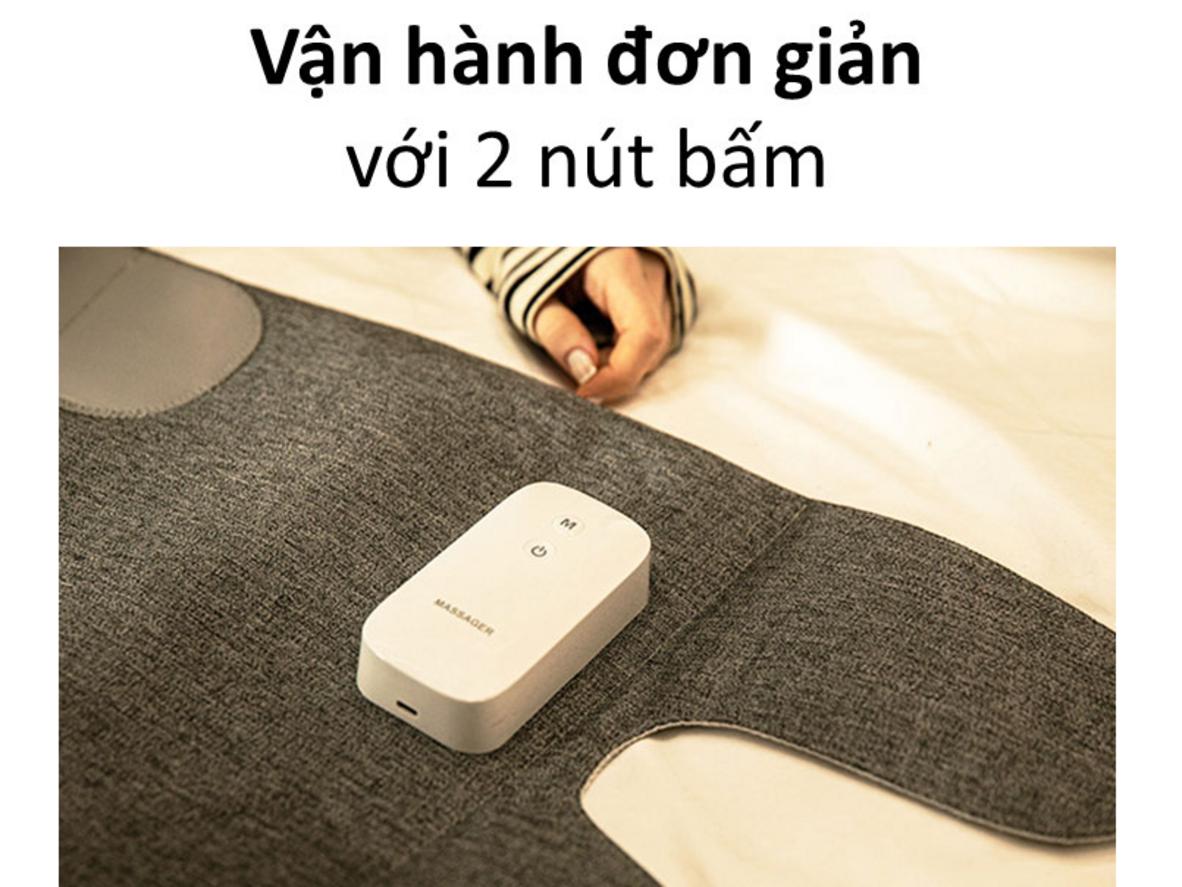 3 chế độ massage và 2 mức cường độ linh hoạt