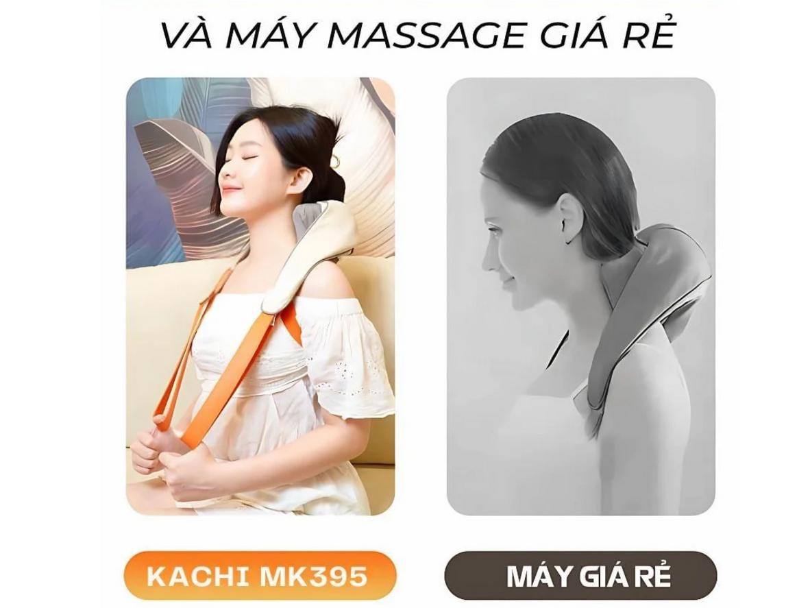 Tổng quan Máy massage cổ vai gáy 4D Kachi MK395