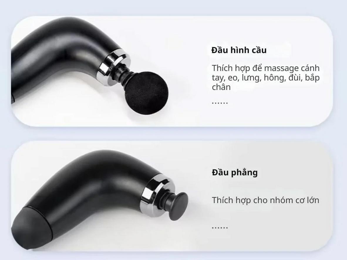 6 mức cường độ giúp điều chỉnh lực massage theo nhu cầu