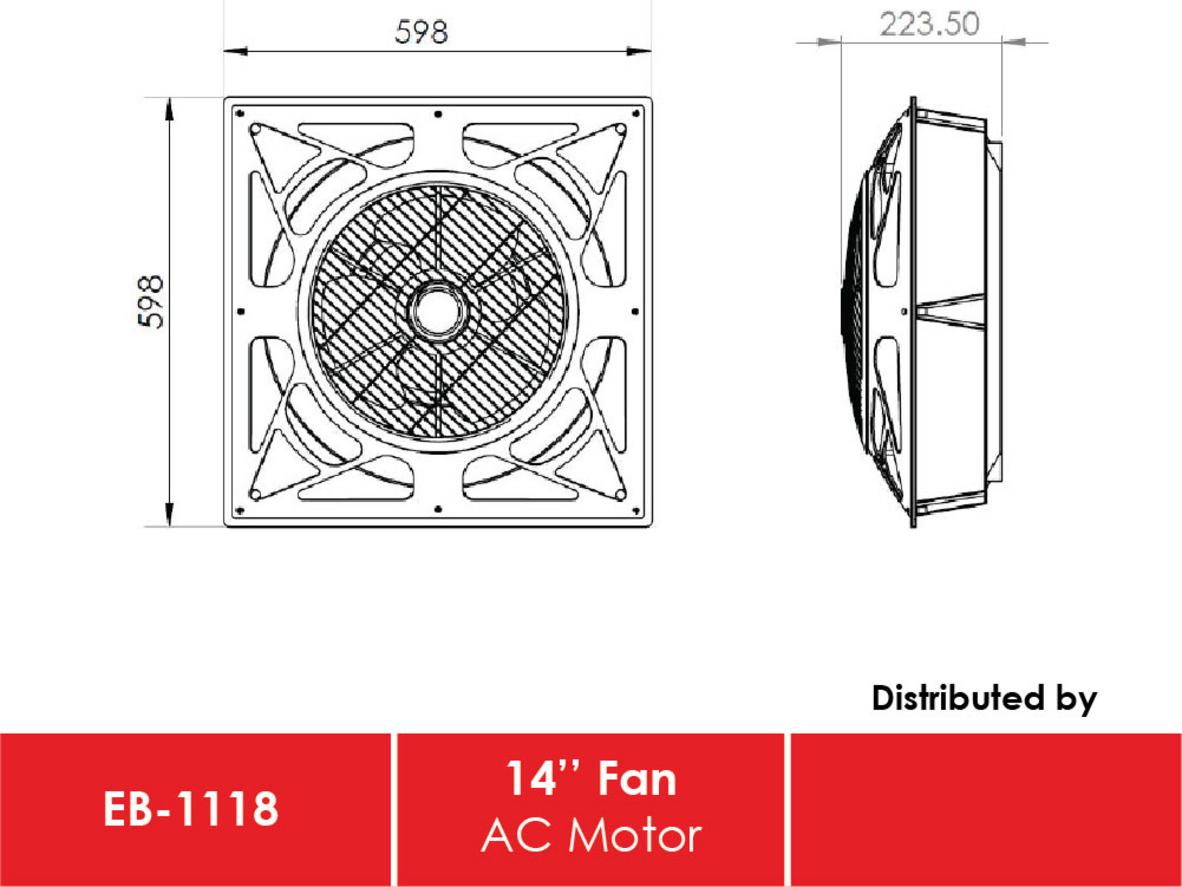 Motor dây đồng êm bền của Quạt áp trần Ekobee EB-1118
