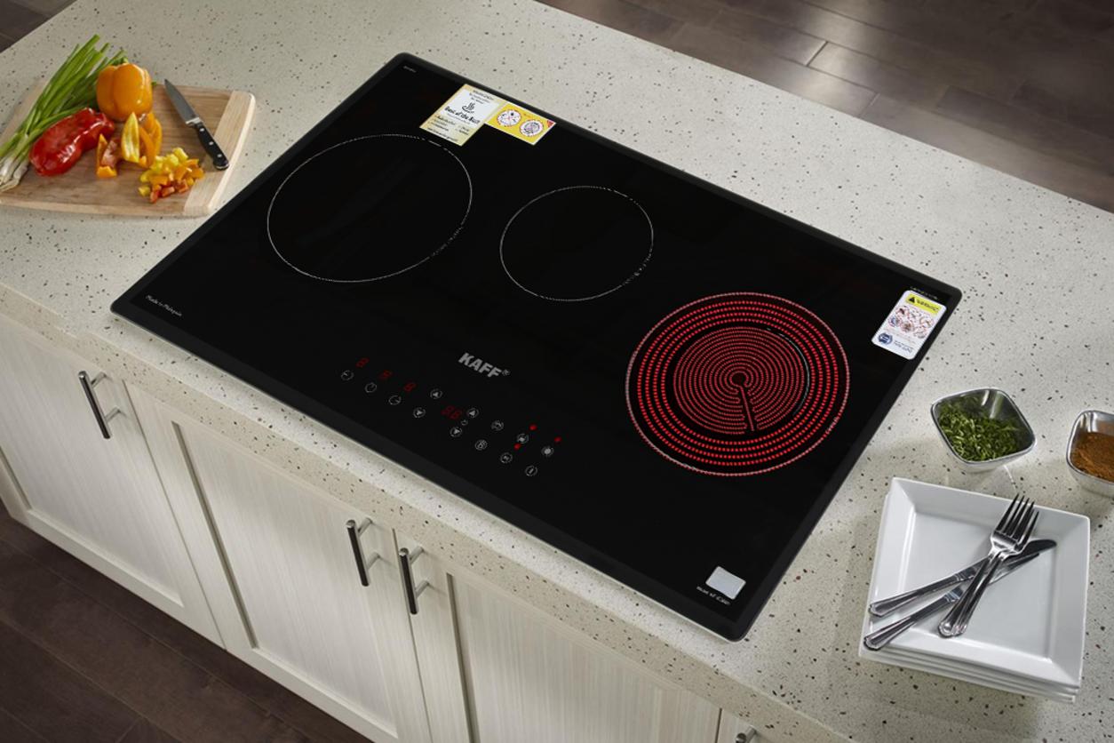 Nấu 3 món cùng lúc trên Kaff KF-IC3801