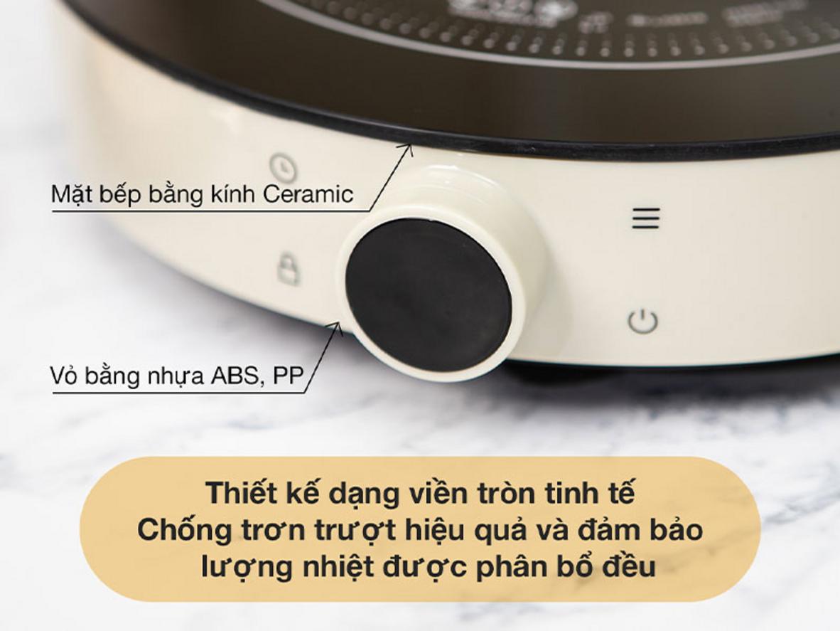 Công suất 2.000W giúp nấu nhanh mỗi ngày.