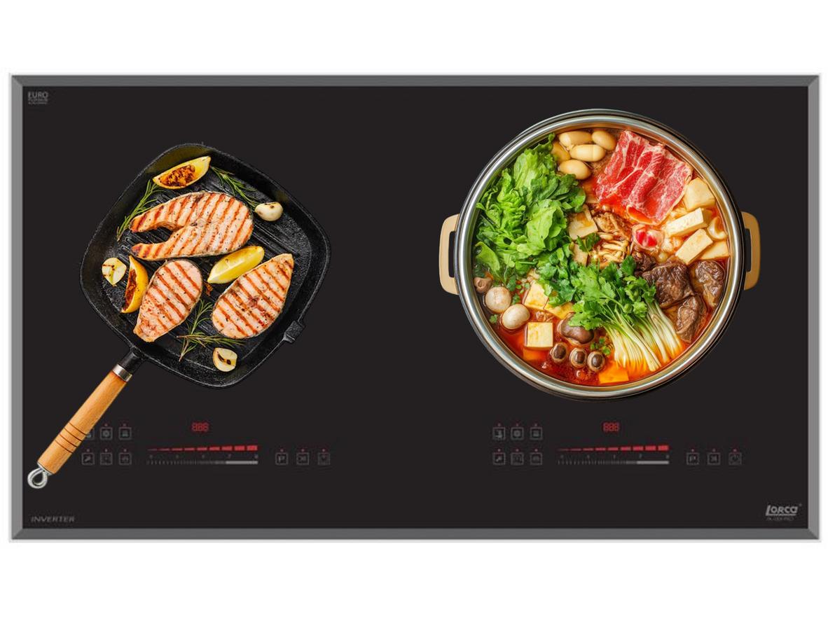 Tốc độ nấu nhanh với tổng công suất 4800W