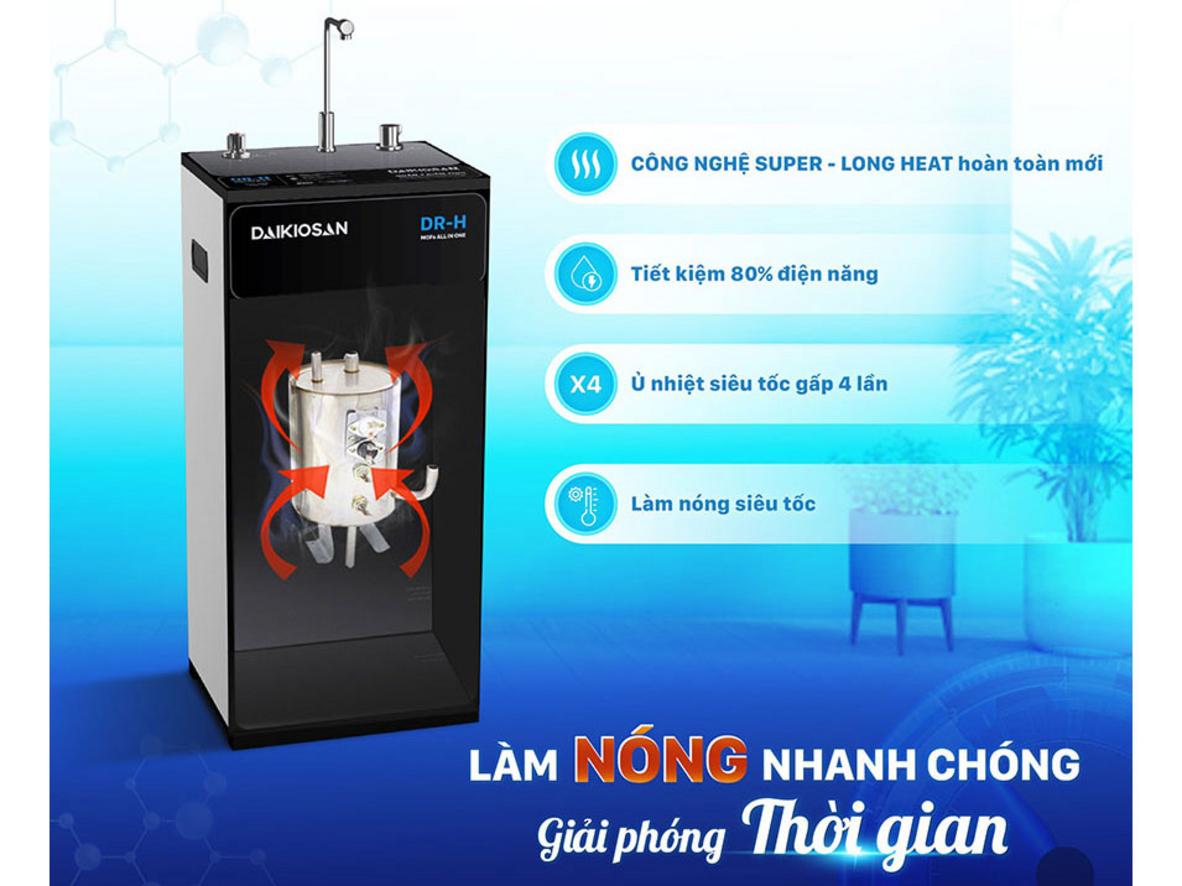 Nước nóng 90°C tiện pha trà, cà phê