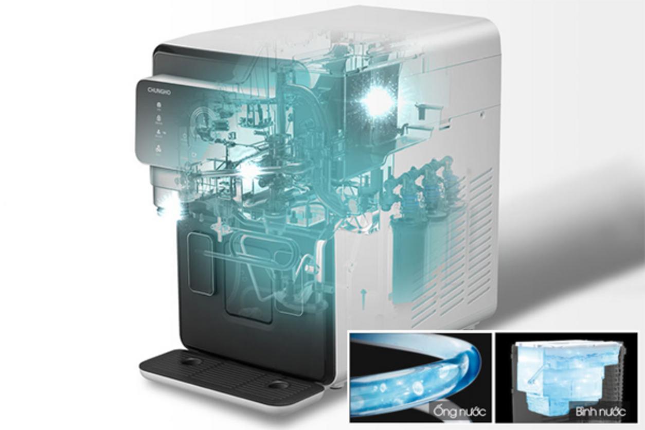 Công nghệ lọc RO 4 cấp ATCR mang đến nước tinh khiết an toàn.