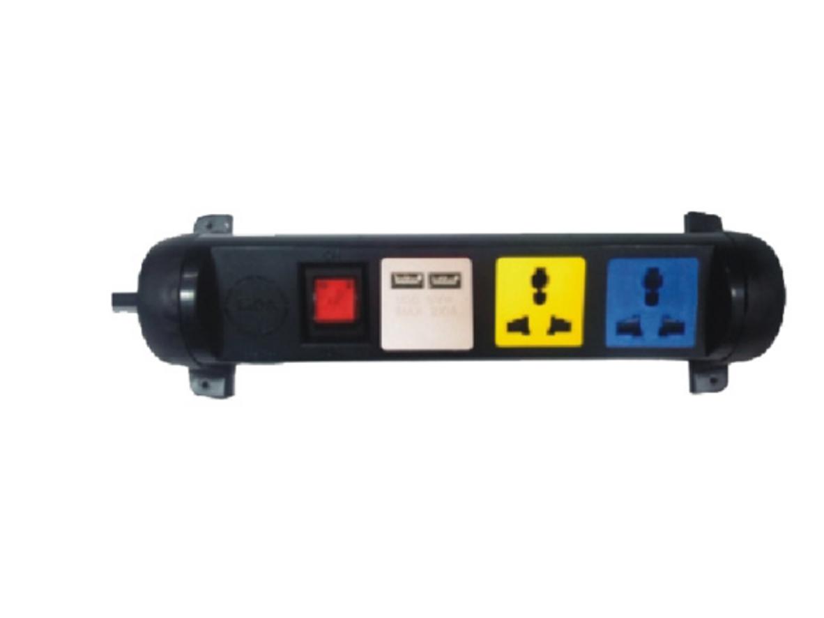 Tổng quan Ổ xoay kéo dài đa năng LiOA 3D32N2XUSB (Có 2 cổng sạc USB)
