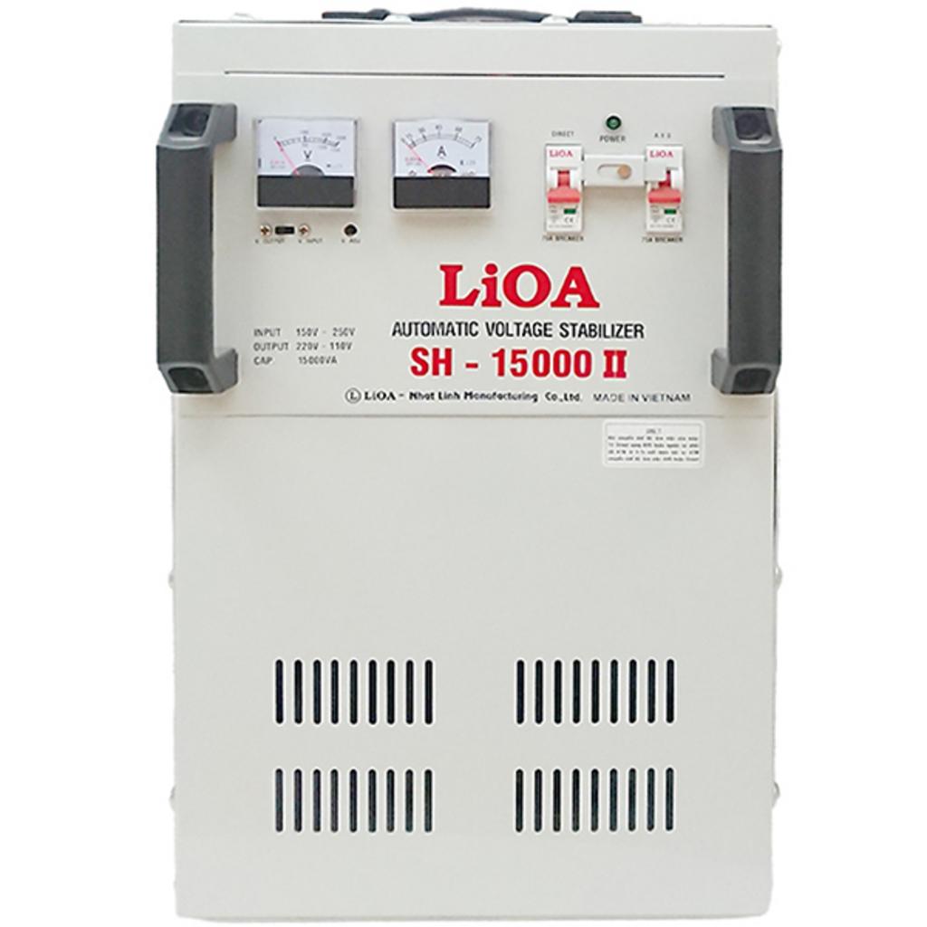Tổng quan Ổn áp 1 pha 15KVA Lioa SH-15000II (Dải điện áp đầu vào 150V - 250V)