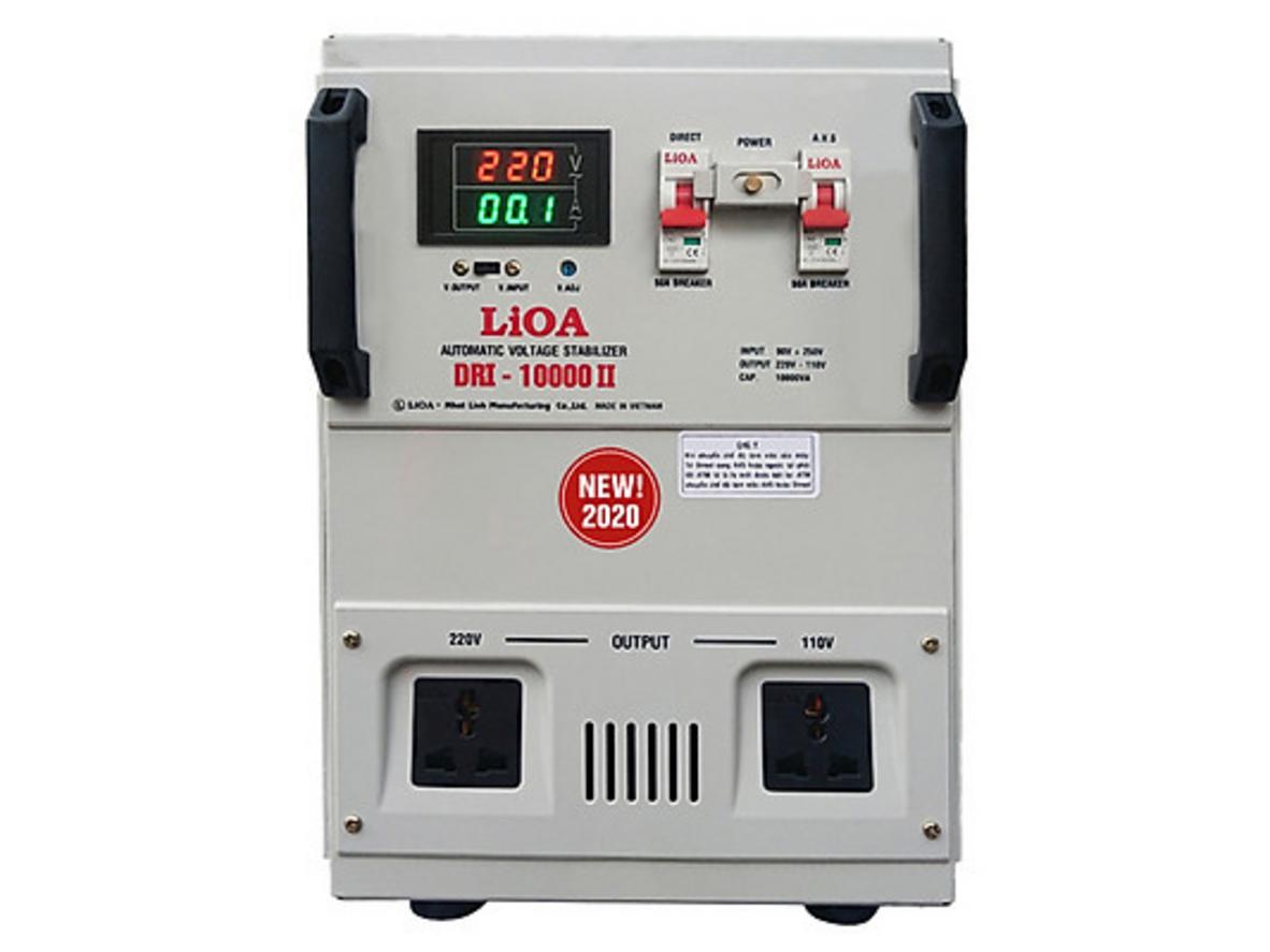 Tổng quan Ổn áp 1 pha Lioa 10KVA DRII 10000II (Dải điện áp đầu vào 50V - 250V )