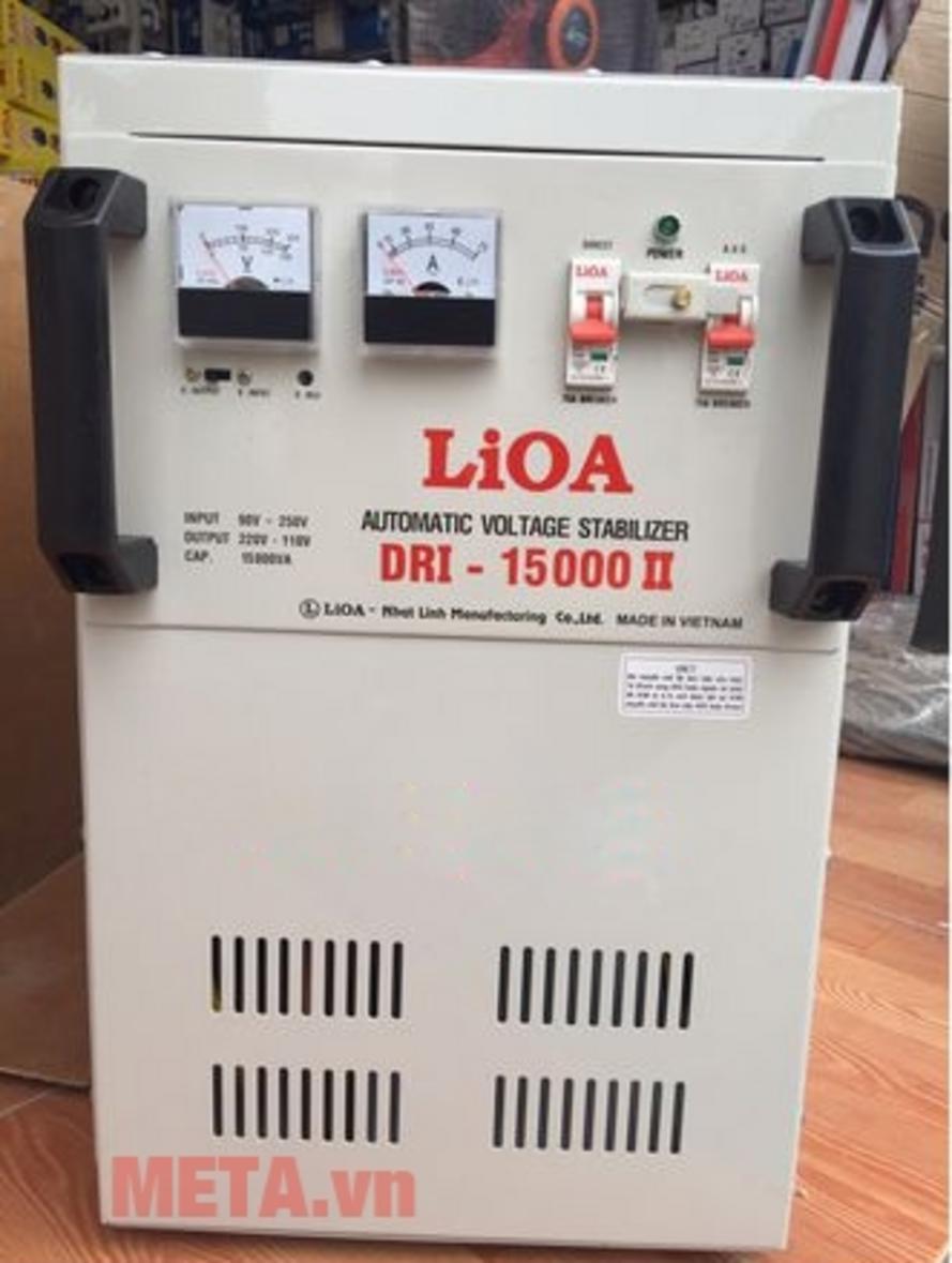 Tổng quan Ổn áp 1 pha Lioa 15KVA DRI 15000II (Dải điện áp đầu vào 90V - 250V)
