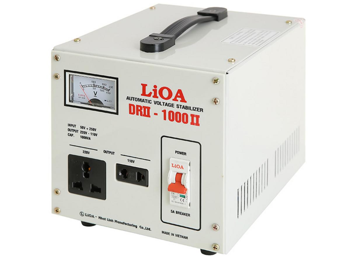 Tổng quan Ổn áp 1 pha Lioa 1KVA DRII 1000II (Dải điện áp đầu vào 50V-250V)