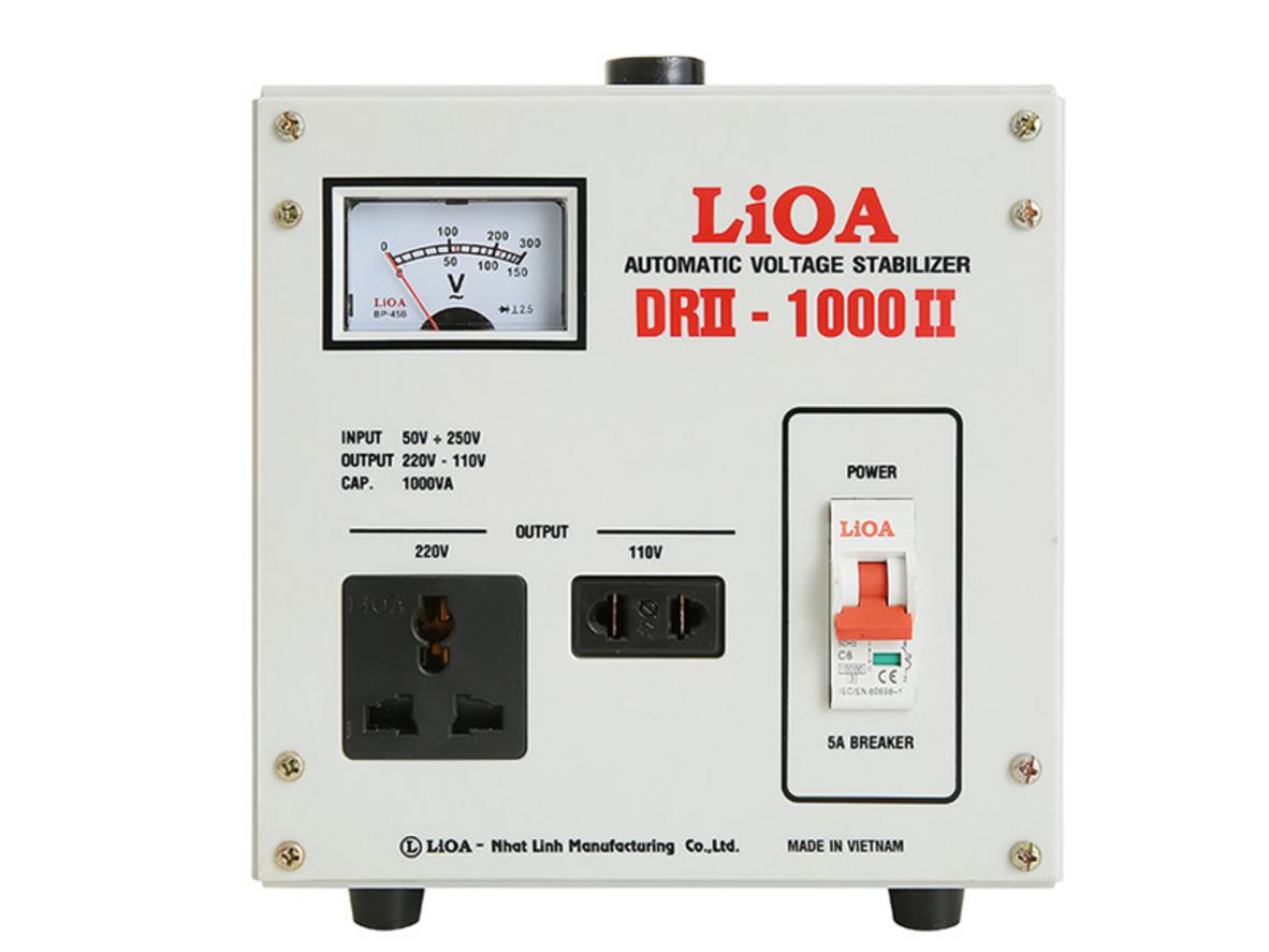 Tổng quan Ổn áp 1 pha Lioa 1KVA DRII 1000II (Dải điện áp đầu vào 50V-250V)