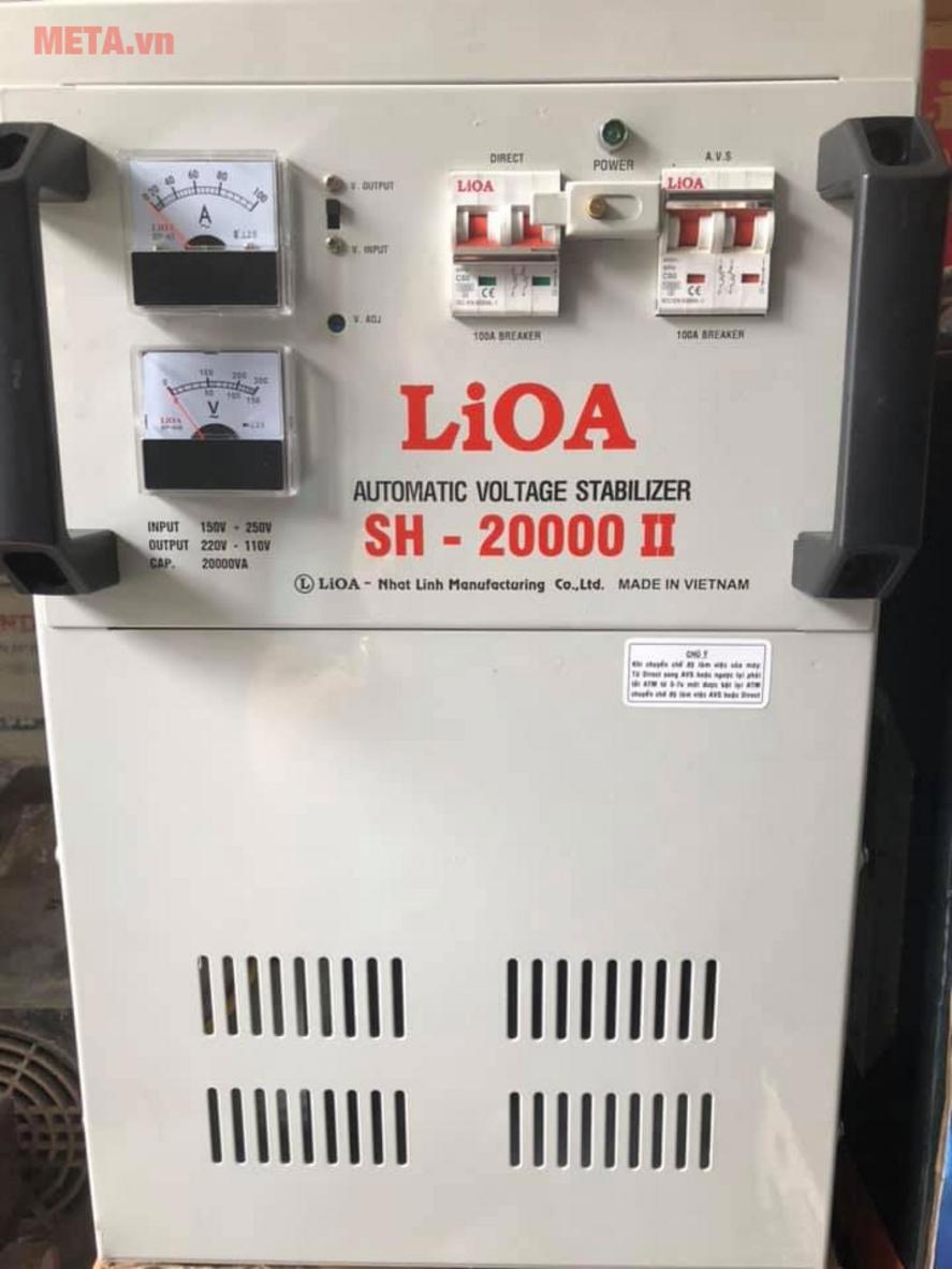 Tổng quan Ổn áp 1 pha Lioa 20KVA SH 20000II (Dải điện áp đầu vào 150V - 250V)