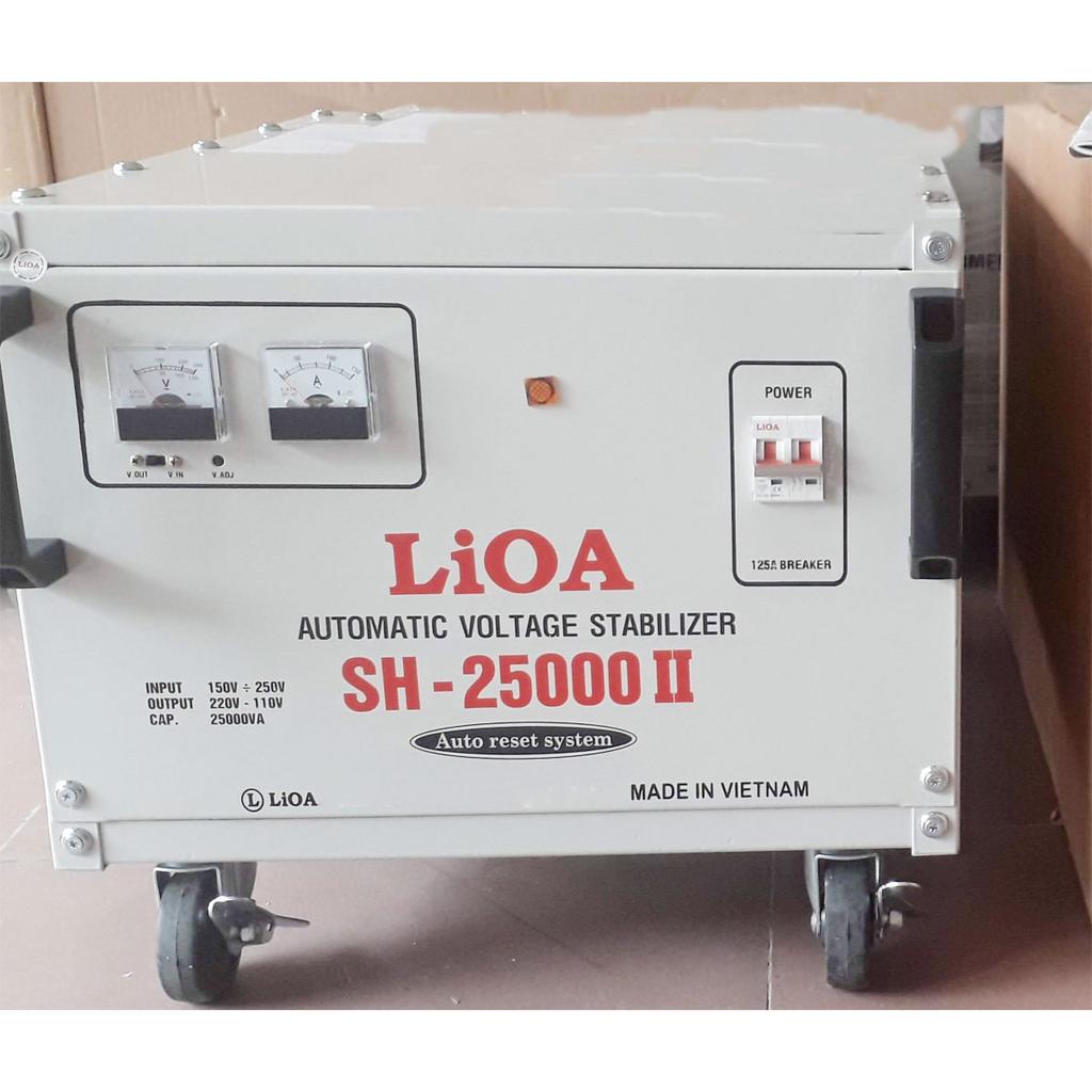 Tổng quan Ổn áp 1 pha Lioa 25KVA SH 25000II (Dải điện áp đầu vào 150V - 250V)