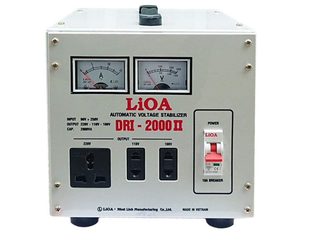 Tổng quan Ổn áp 1 pha Lioa 2KVA DRI-2000 II