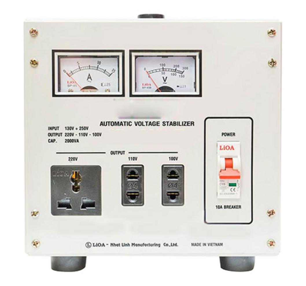 Tổng quan Ổn áp 1 pha Lioa 2KVA SH 2000II
