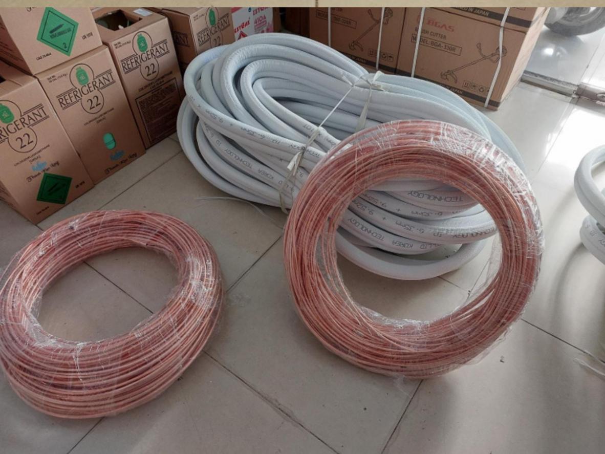 Tổng quan Ống đồng kèm bảo ôn cách nhiệt 10/16 dày 0.7mm