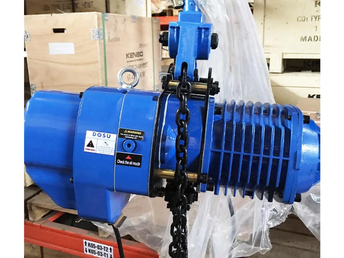 Tổng quan Pa lăng xích điện cố định Dosu KKBB01-01 (1 tấn, 6m, 380V)