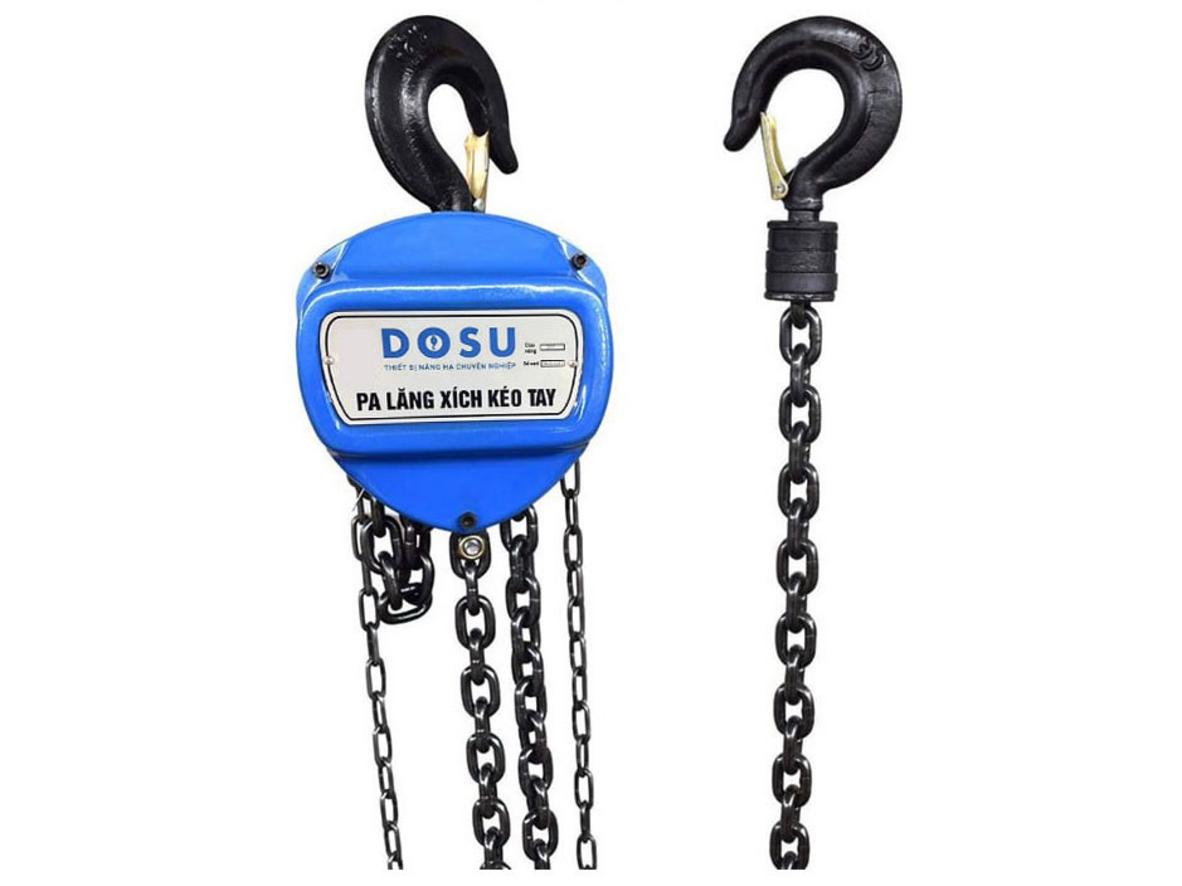 Tổng quan Pa lăng xích kéo tay Dosu 3 tấn 5 mét