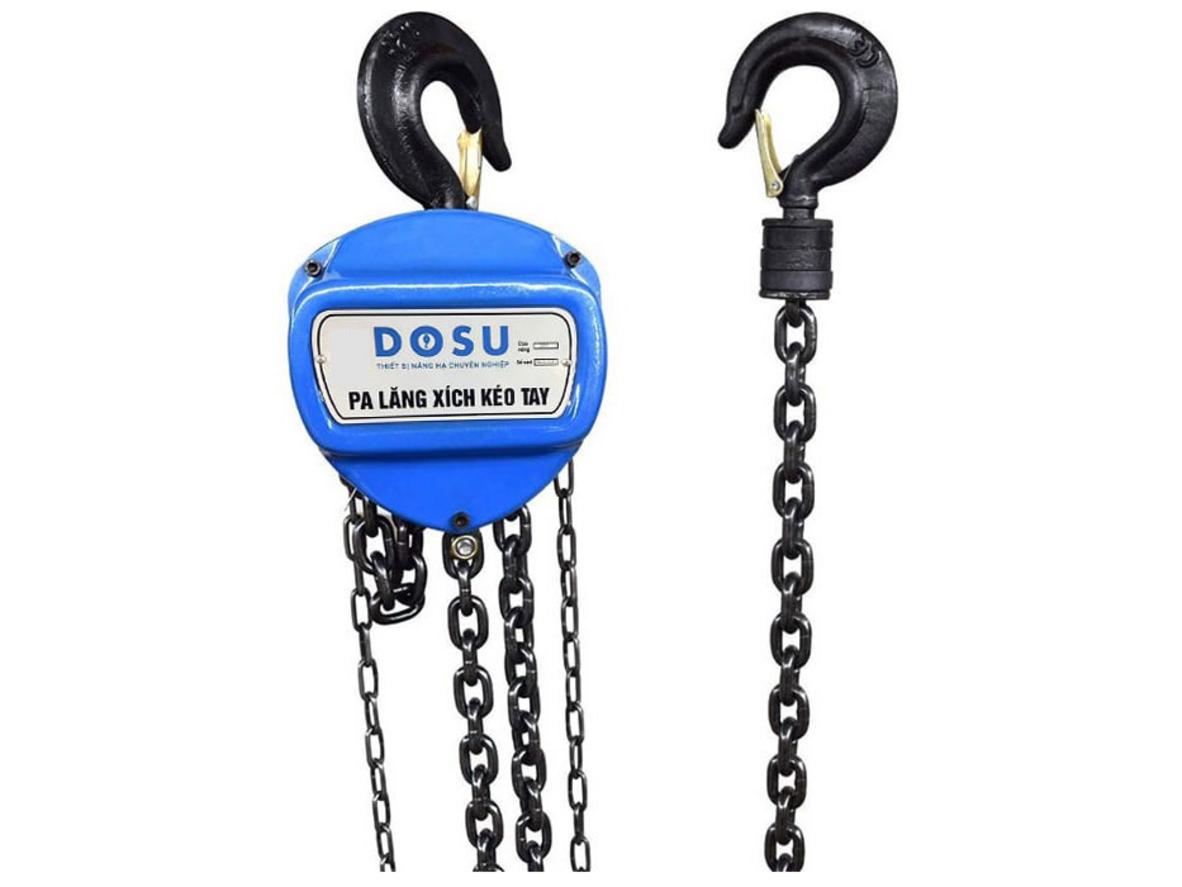 Tổng quan Pa lăng xích kéo tay Dosu 5 tấn 3 mét