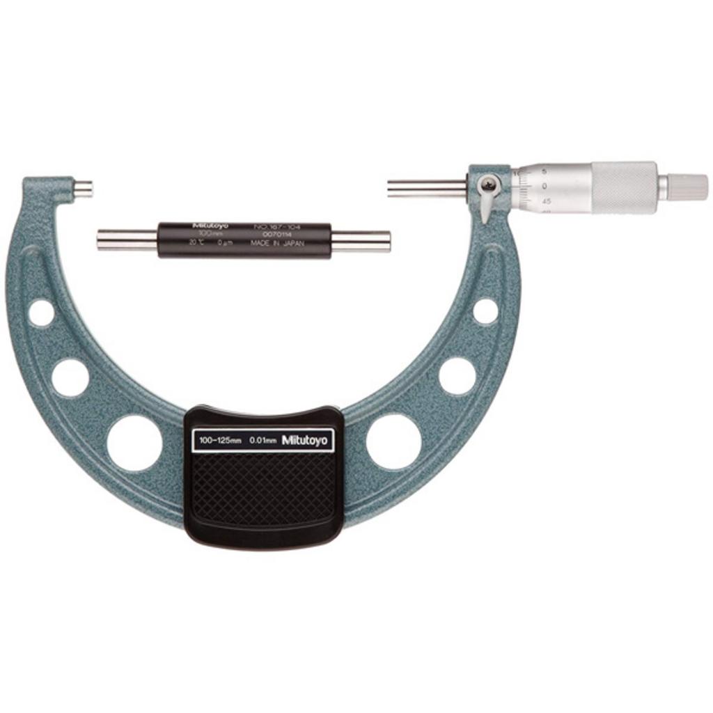 Tổng quan Panme đo ngoài cơ khí Mitutoyo 103-141-10 (100-125mm/±3µm)