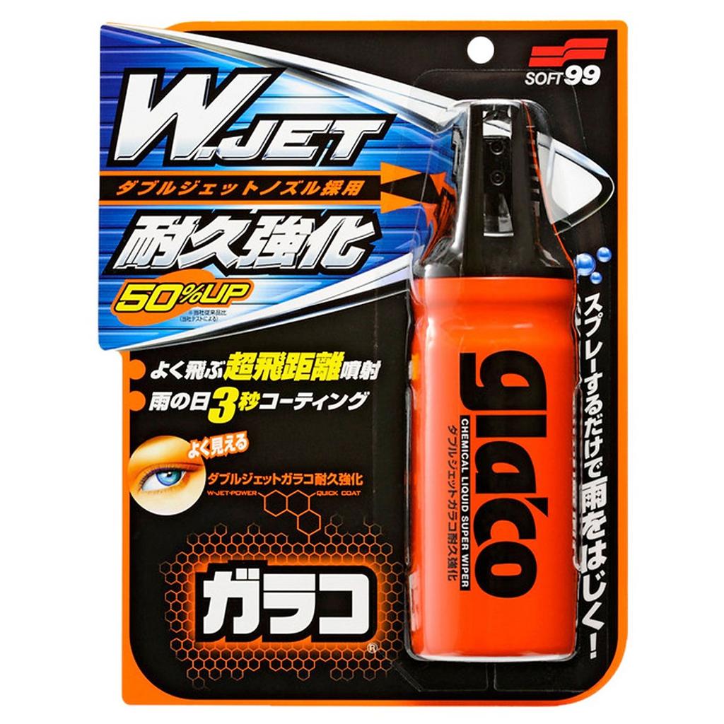 Tổng quan Phủ nano kính ô tô chống mưa tức thì Glaco W JET Strong SOFT99 (Phủ nano kính nhanh)
