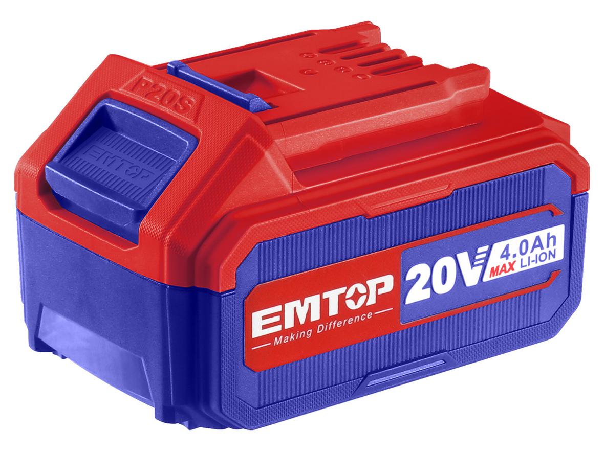 Tổng quan Pin Lithium 20V 4AH Emtop EBPK20021