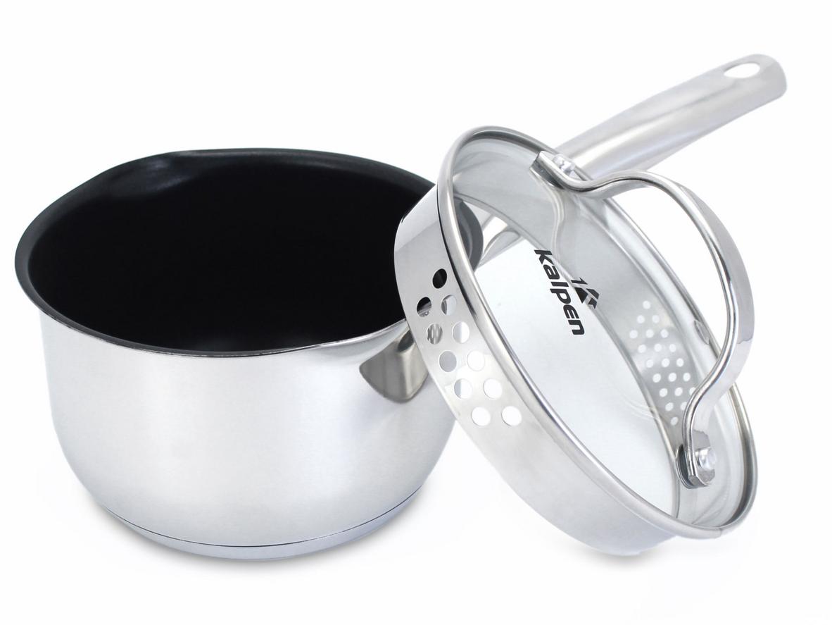 Tổng quan Quánh inox 304 chống dính 5 đáy Kalpen Lermat L14