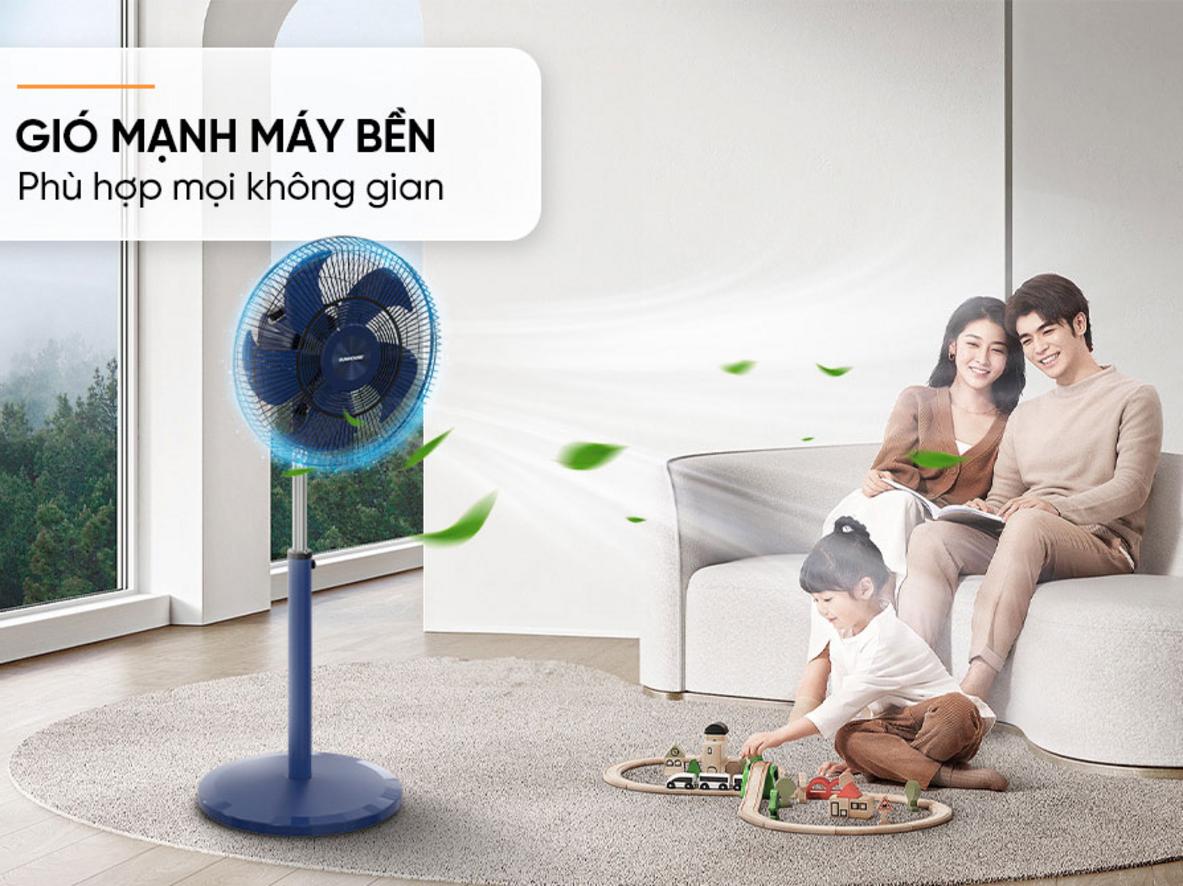 Tổng quan Quạt cây đứng Sunhouse SHD7352 - 5 cánh