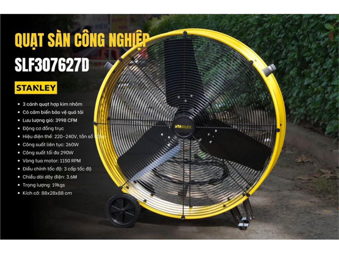 Tổng quan Quạt công nghiệp Stanley SLF307627D - 30 inch