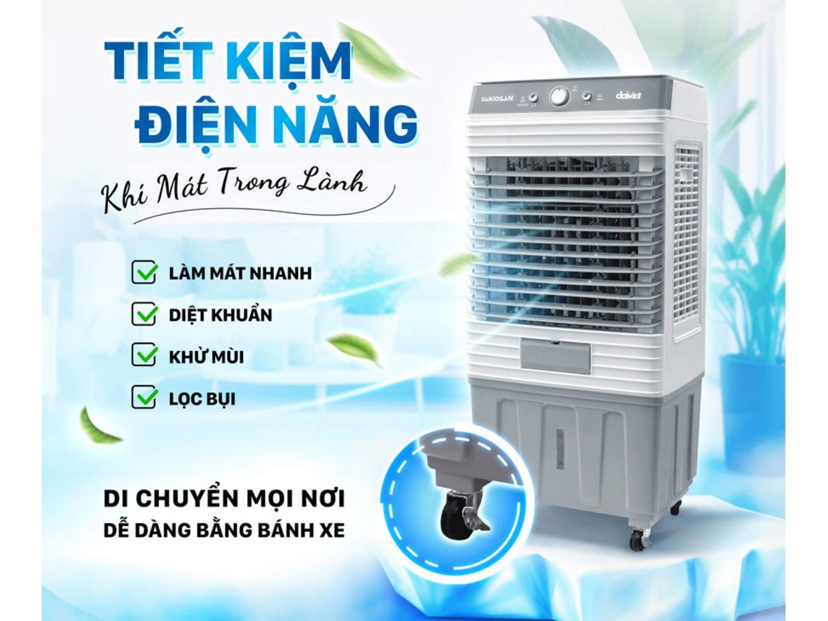 Lưu lượng gió mạnh giúp mát nhanh hơn