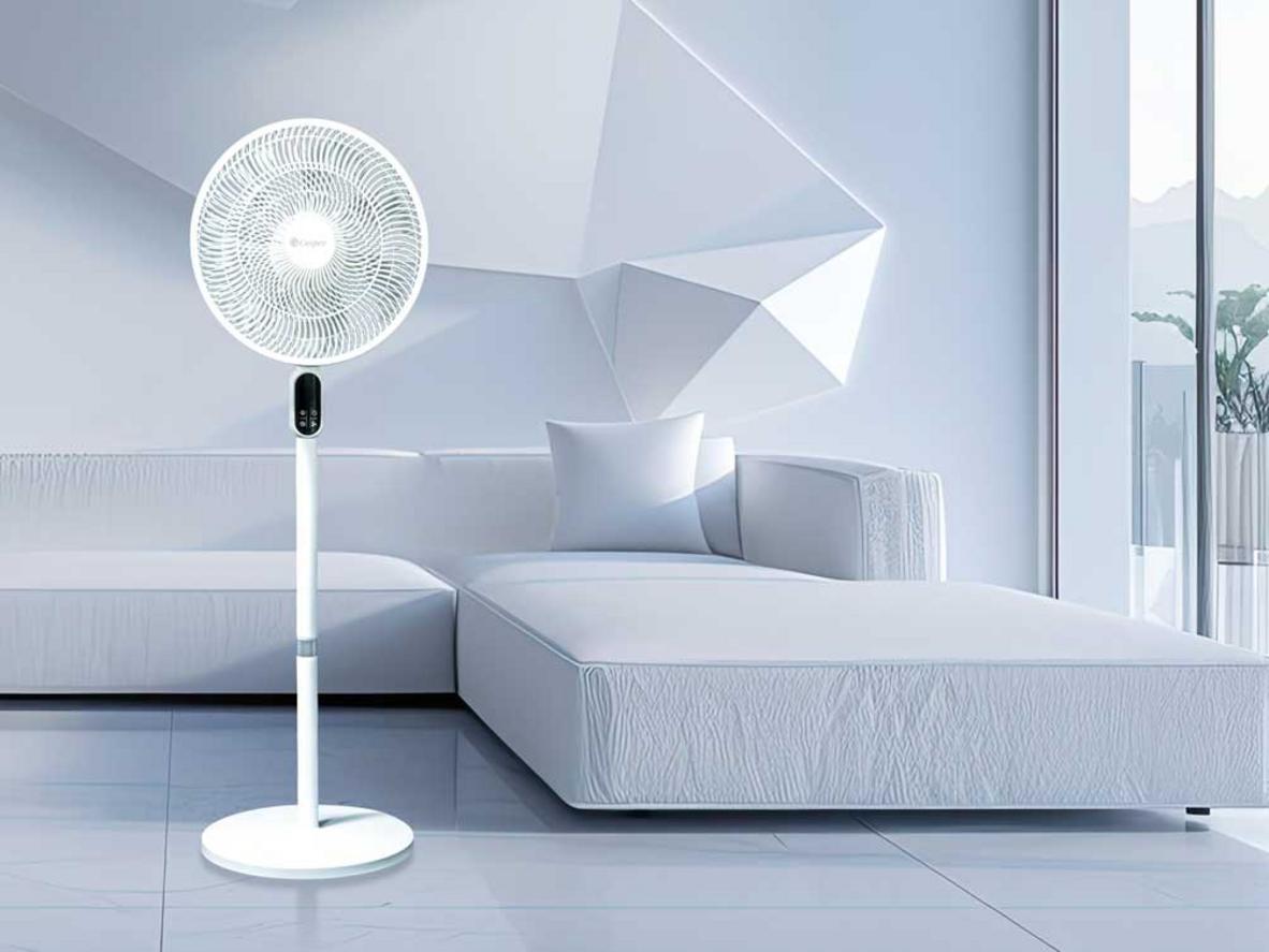 7 cánh quạt, sải cánh 34cm cho luồng gió mịn và êm