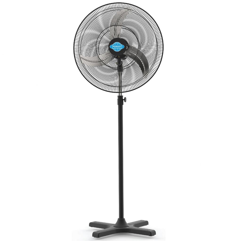Tổng quan Quạt đứng công nghiệp Komasu KM 600S (Lồng sơn đen, túp năng điện)