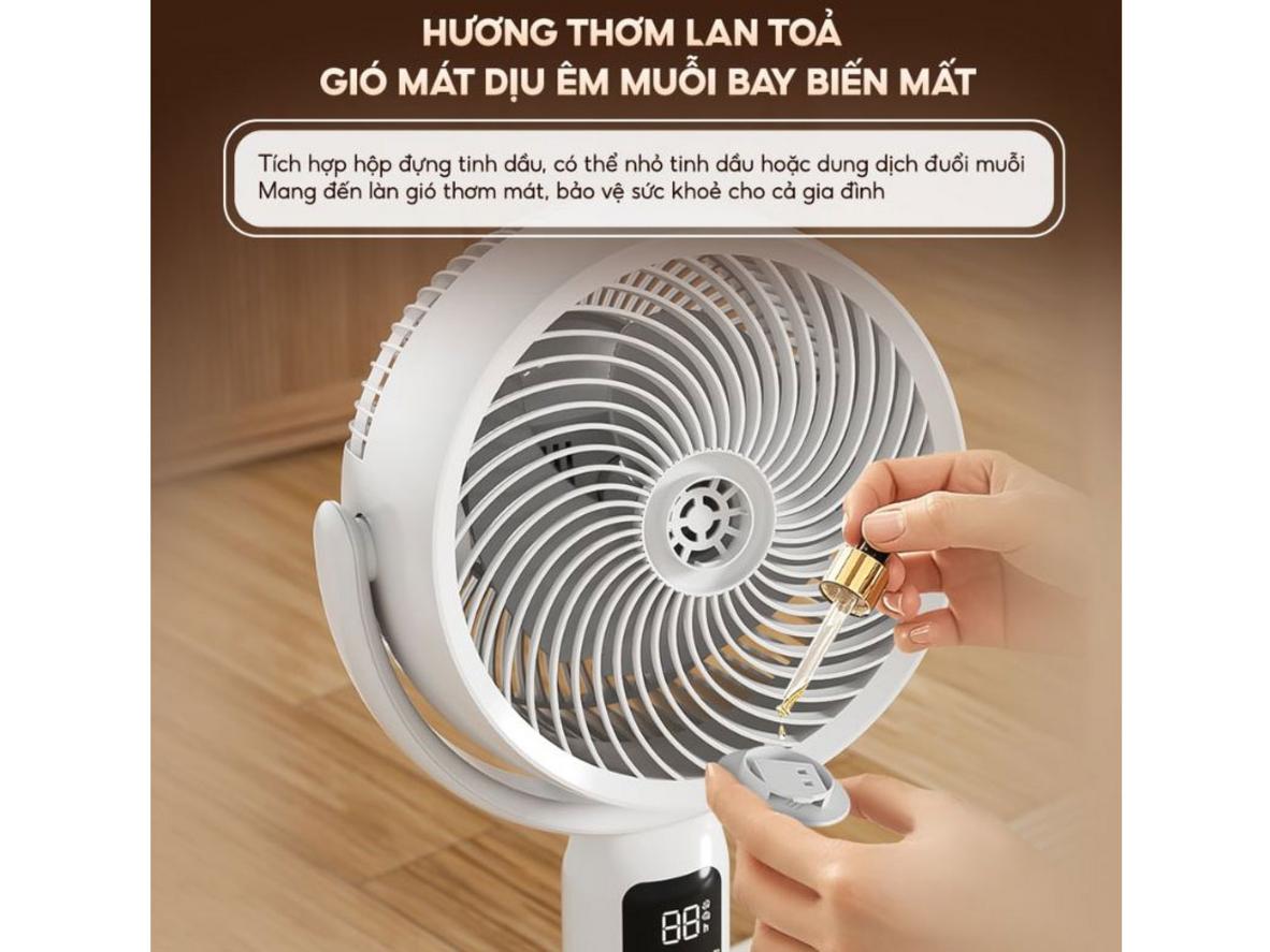 Tổng quan Quạt đứng lưu thông không khí Aqua AQF-ED1823T(W)