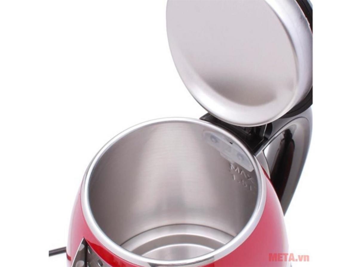 Ruột inox 304 hỗ trợ độ bền và vệ sinh khi sử dụng lâu dài.