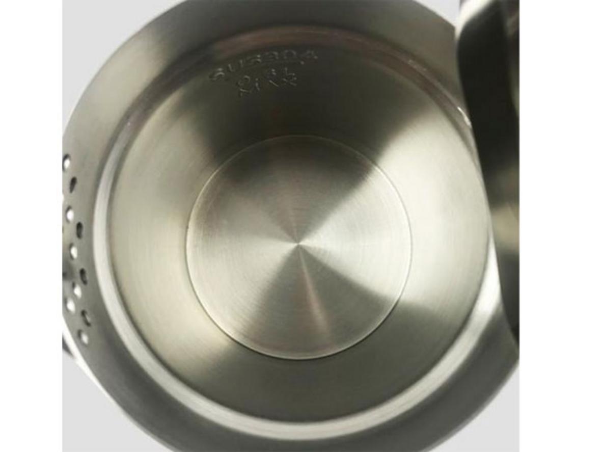 Ruột inox 304 liền mạch, dễ vệ sinh và bền bỉ