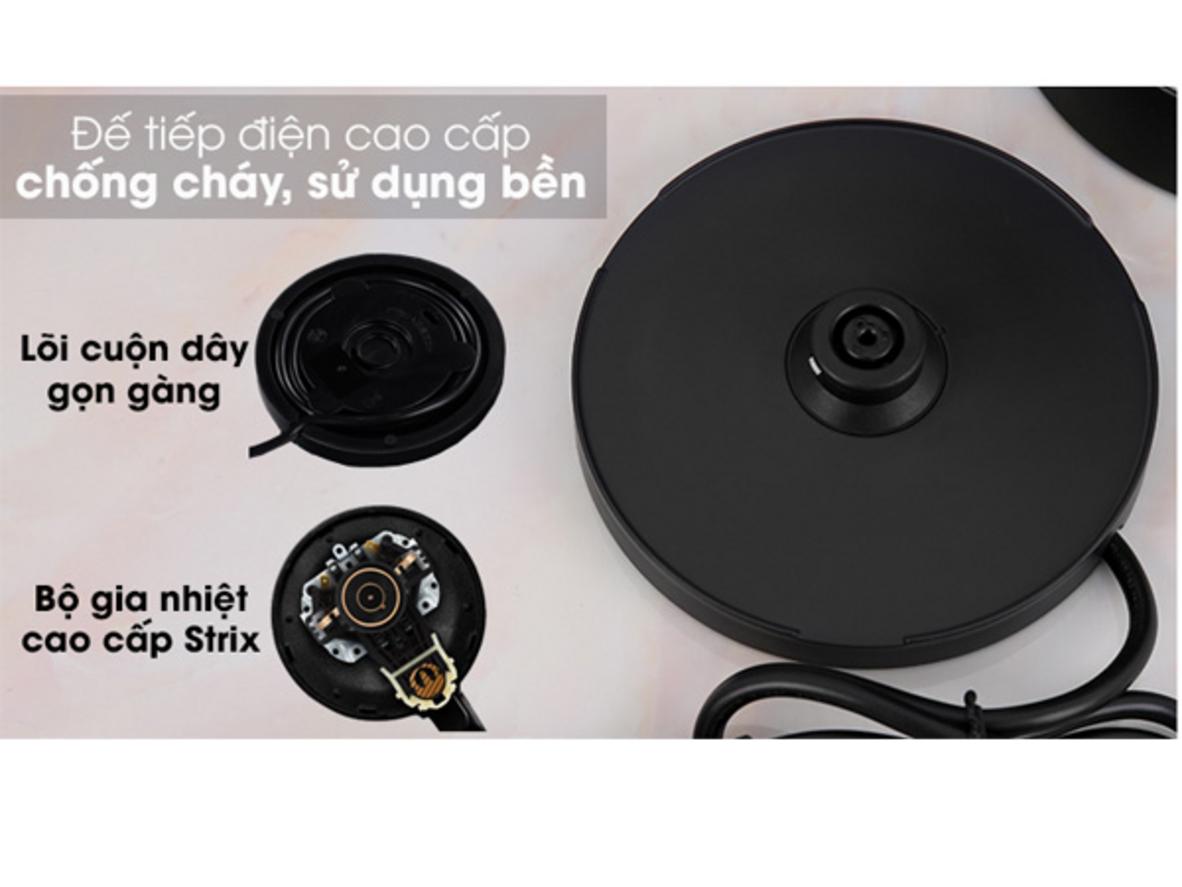 Ruột inox SUS 304 sạch bền, dễ vệ sinh.